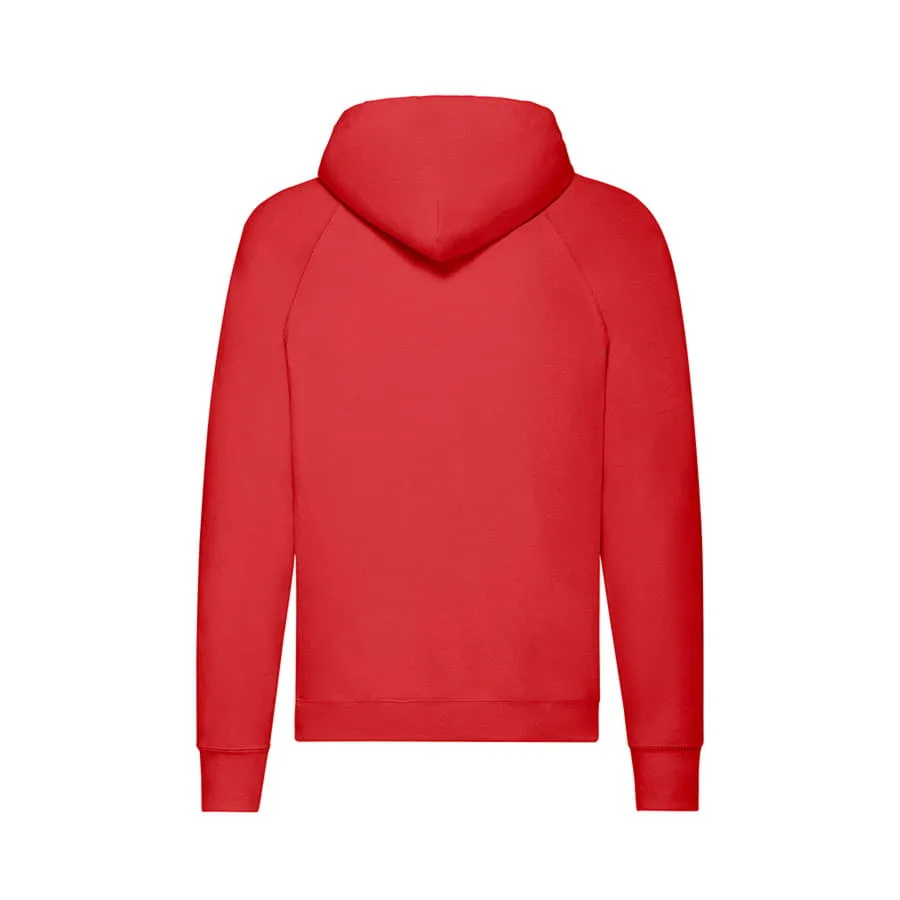 Толстовка без начеса LIGHTWEIGHT HOODED SWEAT 240, красный