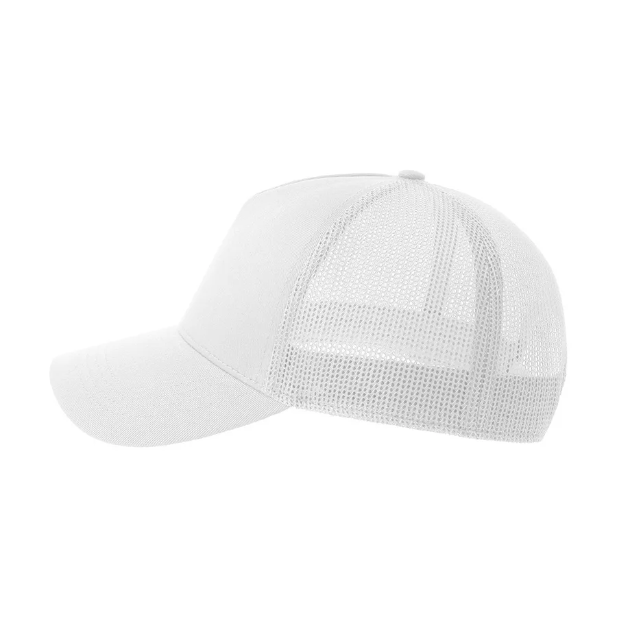 Бейсболка RAPPER COTTON-S, 5 клиньев, пластиковая застёжка, белый, черный