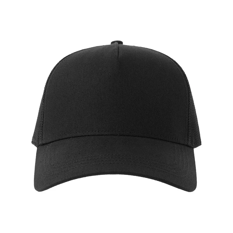 Бейсболка RAPPER COTTON-S, 5 клиньев, пластиковая застёжка, черный