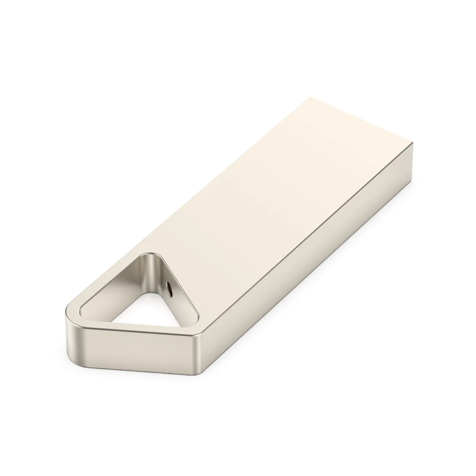 USB flash-карта SPLIT (32Гб), серебристая, 3,6х1,2х0,5 см, металл, серебристый