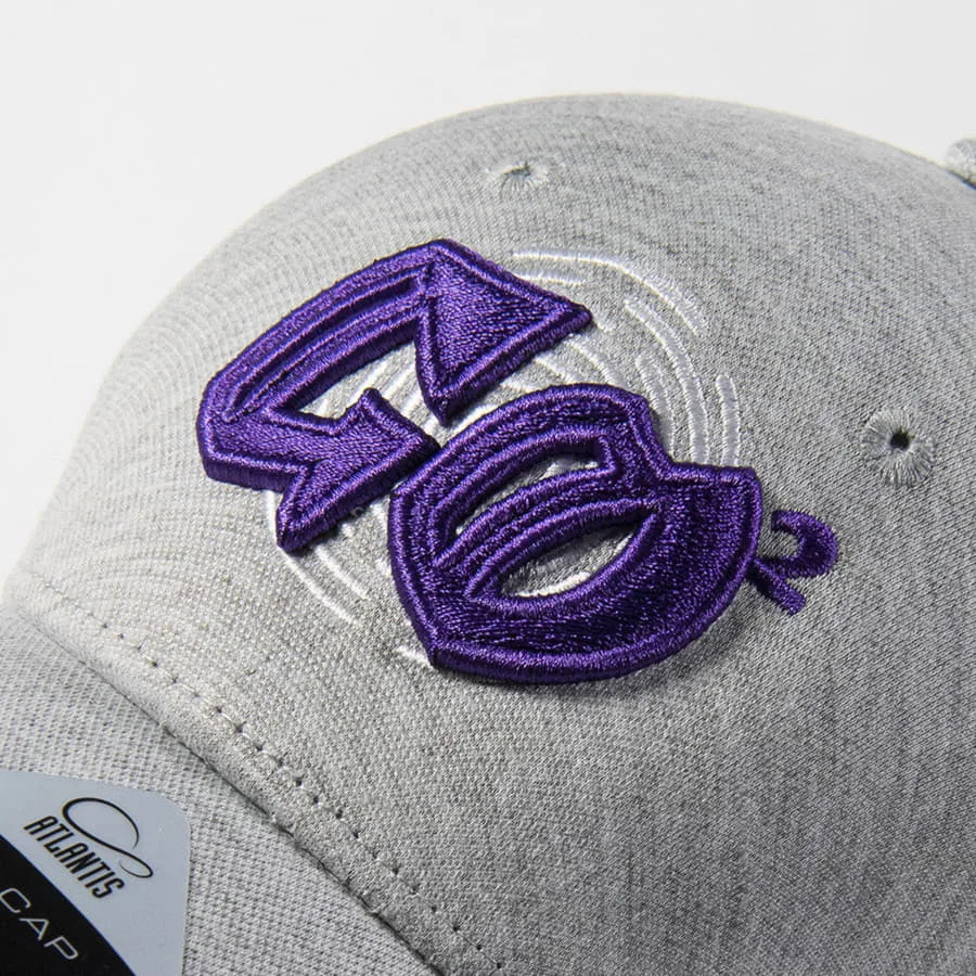 Бейсболка UNI-CAP PIQUET, без панелей и швов, без застежки, серый