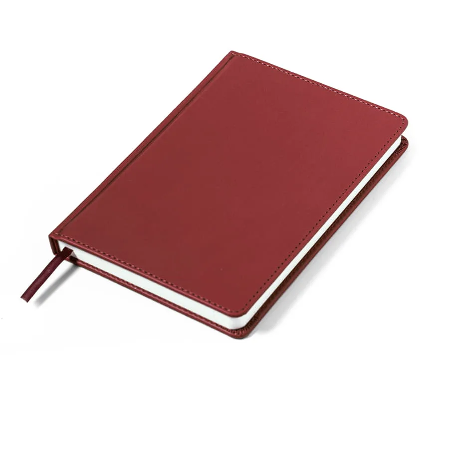 Ежедневник недатированный Campbell, формат А5, в линейку, бордовый
