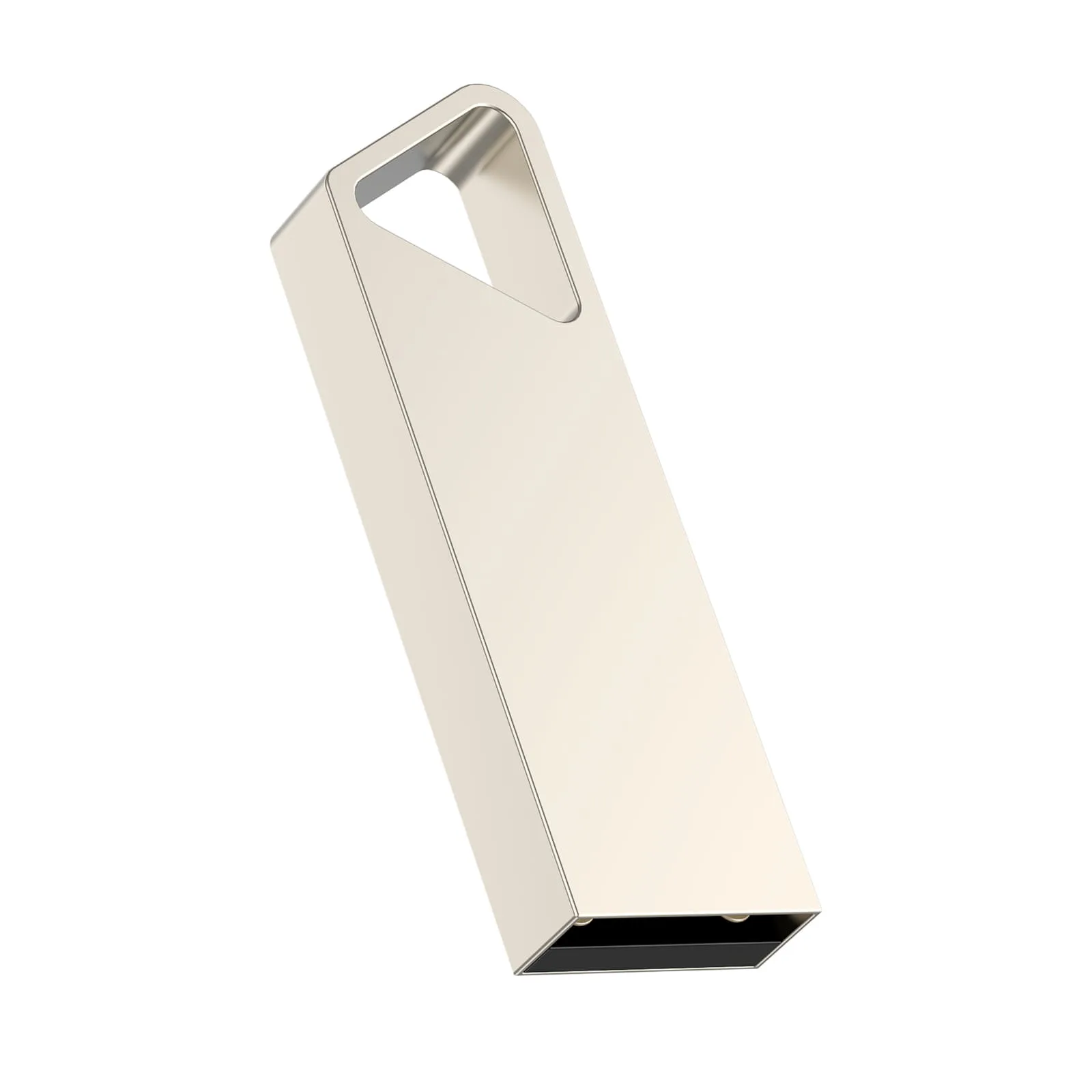 USB flash-карта SPLIT (16Гб), серебристая, 3,6х1,2х0,5 см, металл, серебристый