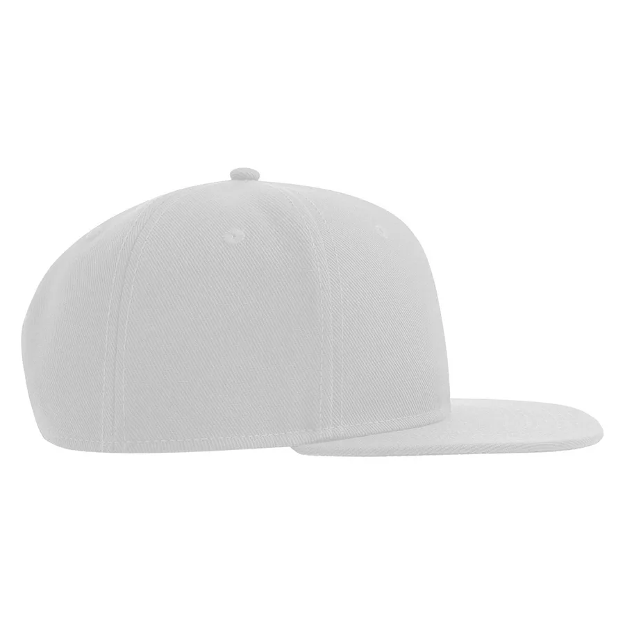 Бейсболка SNAP BACK-S, 6 клиньев, пластиковая застежка, белый