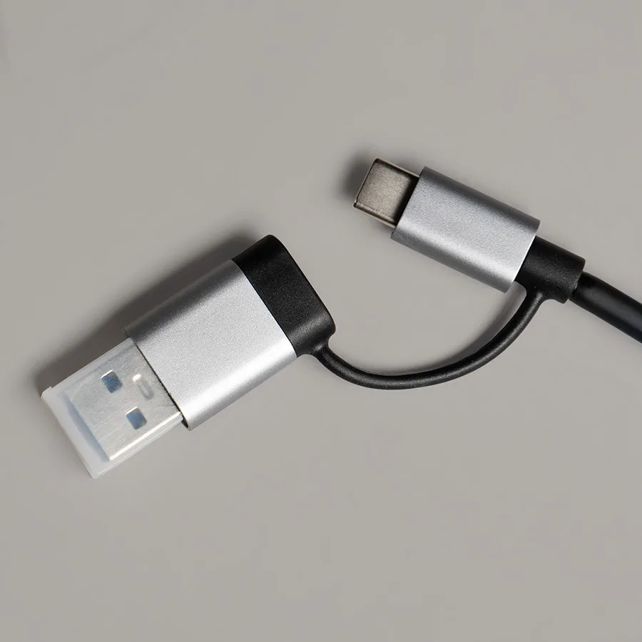 USB-хаб ROOT 8 в 1, серый, алюминий, серый
