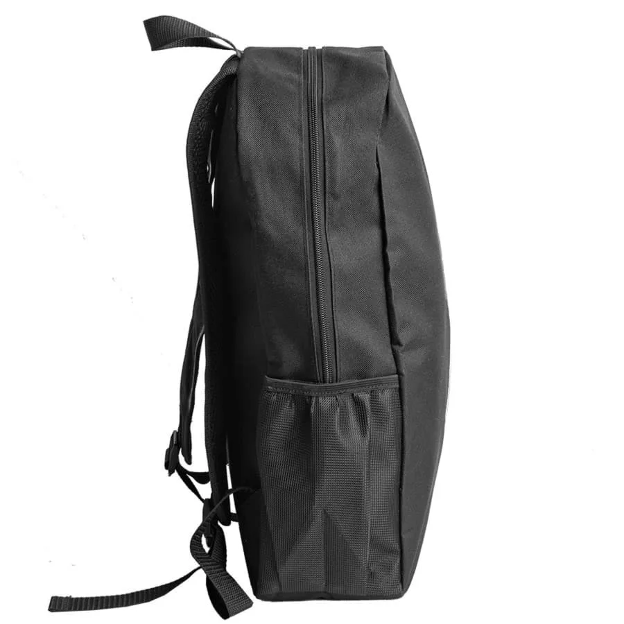 Рюкзак PLUS, чёрный/красный, 44 x 26 x 12 см, 100% полиэстер 600D, черный, серый