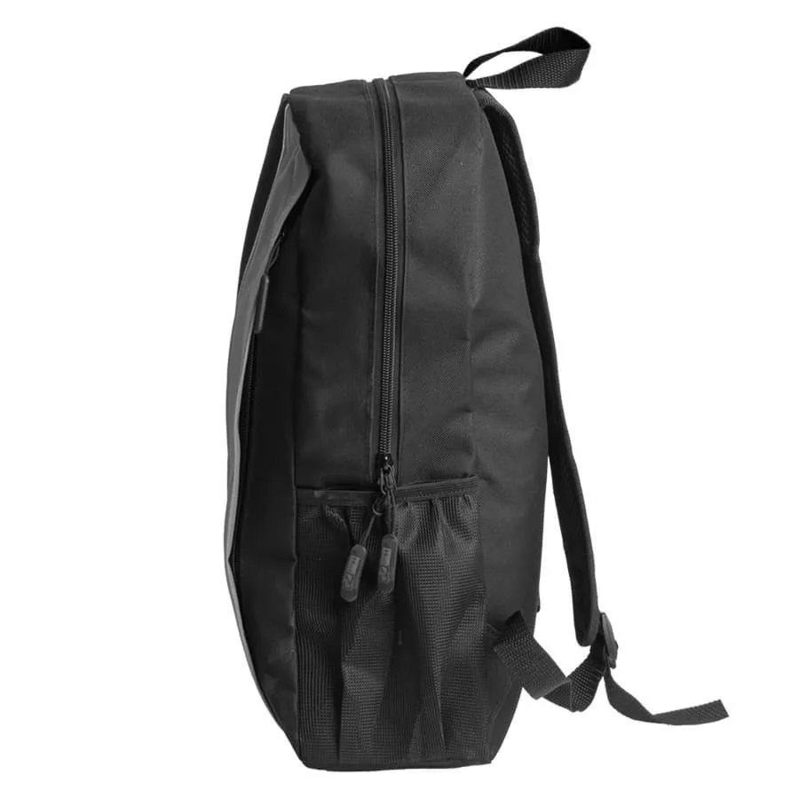 Рюкзак PLUS, чёрный/красный, 44 x 26 x 12 см, 100% полиэстер 600D, черный, серый