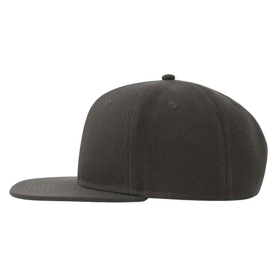 Бейсболка SNAP BACK-S, 6 клиньев, пластиковая застежка, темно-серый