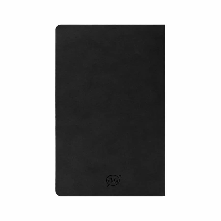 Бизнес-блокнот ALFI, A5, красный, мягкая обложка, в линейку, черный