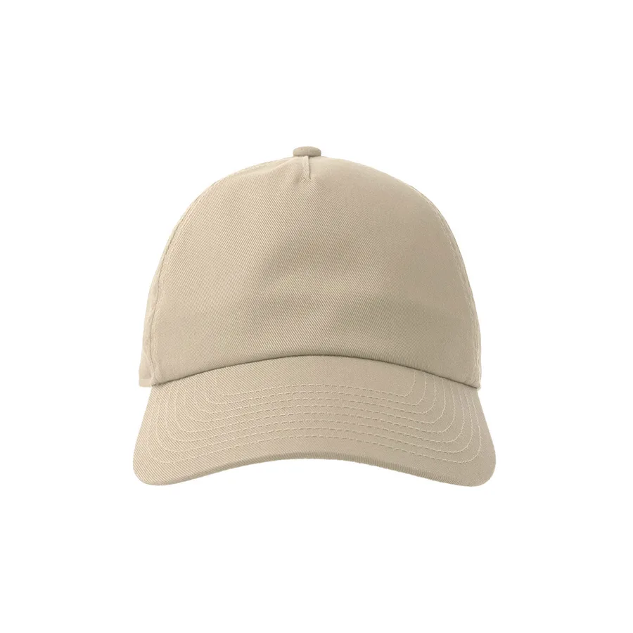 Бейсболка DAD HAT-S FIVE, 5 клиньев, металлическая застежка, бежевый