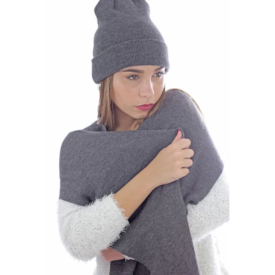 Шарф вязаный  WIND SCARF, черный