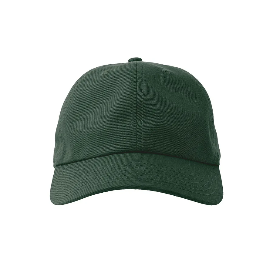 Бейсболка DAD HAT-S, 6 клиньев, металлическая застежка, темно-зелёный