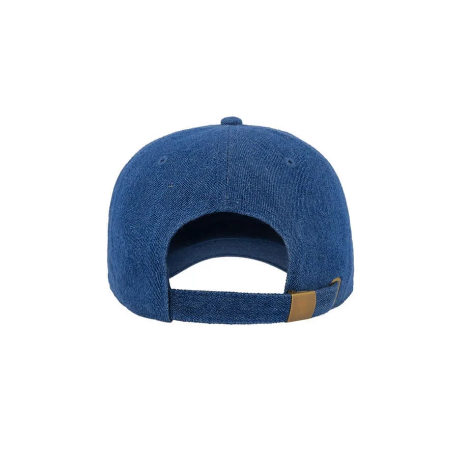 Бейсболка DAD HAT, 6 клиньев, металлическая застежка, синий