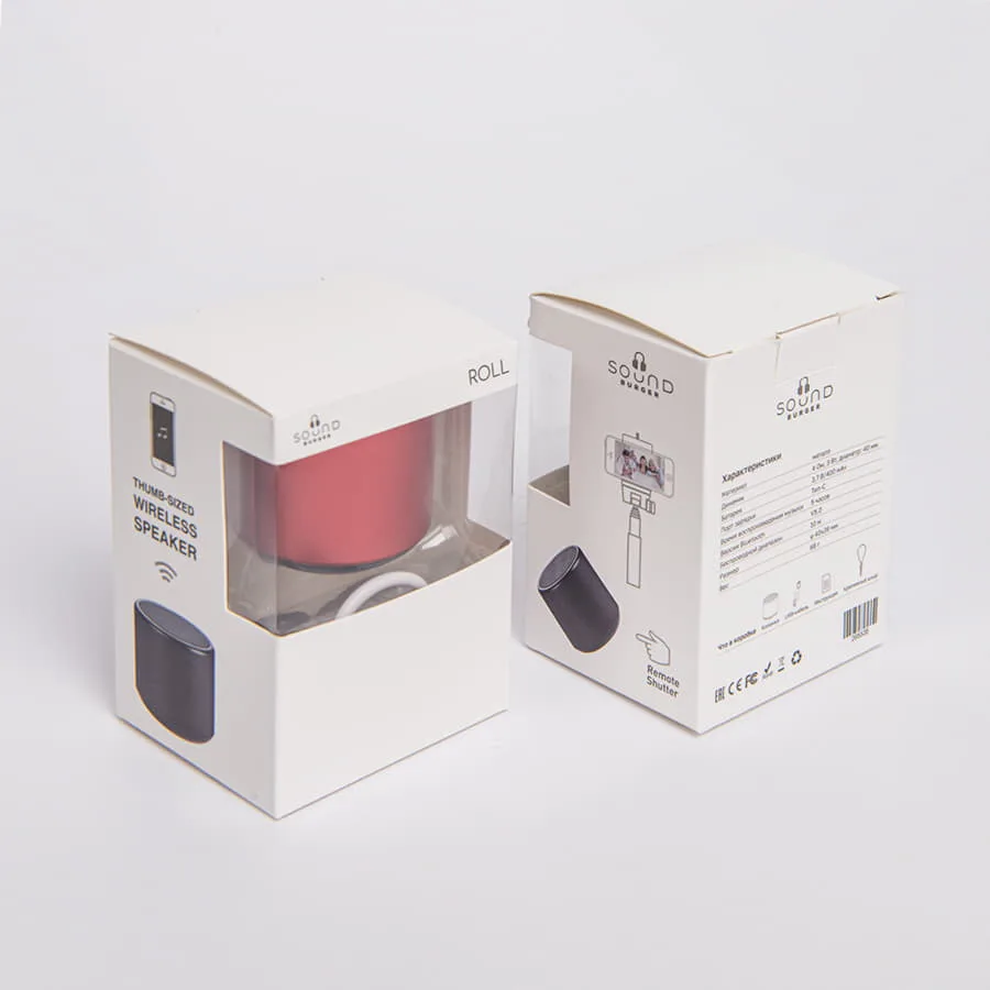 Портативная mini Bluetooth-колонка Sound Burger "Roll" золото, черный