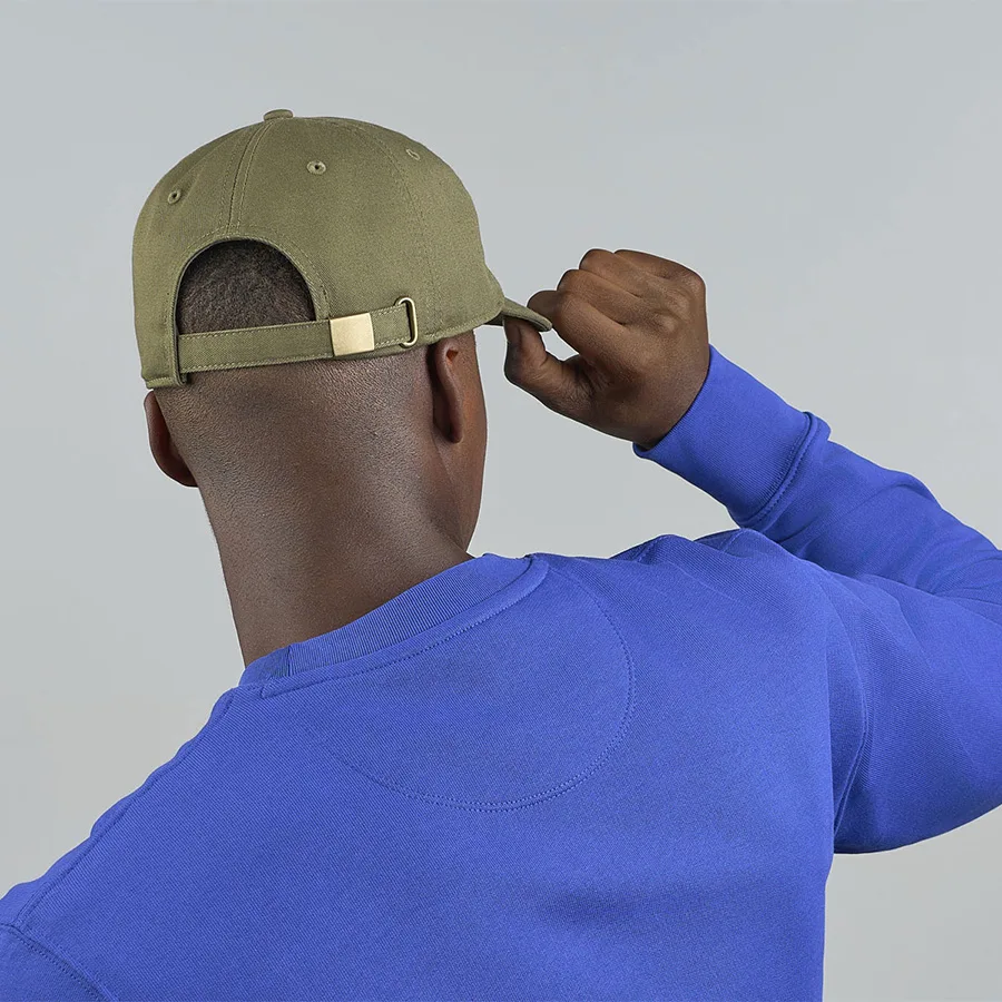 Бейсболка DAD HAT-S, 5 клиньев, металлическая застежка, темно-серый