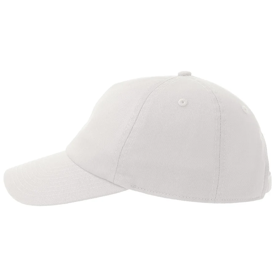 Бейсболка DAD HAT-S, 5 клиньев, металлическая застежка, белый