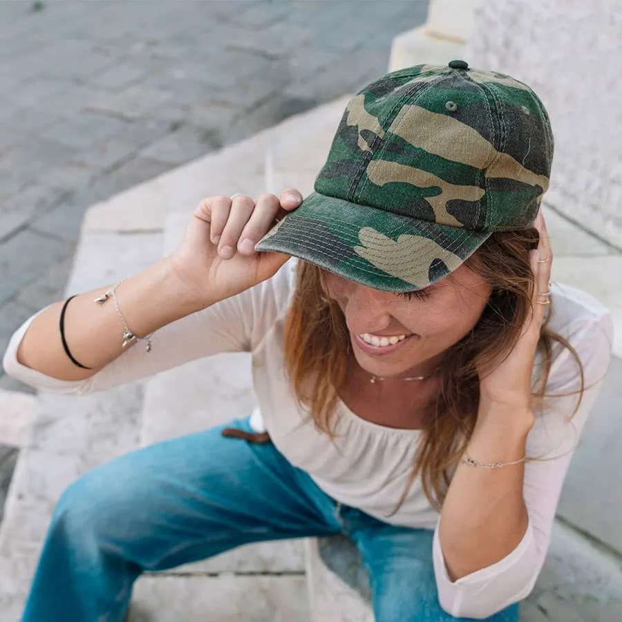 Бейсболка DAD HAT, 6 клиньев, металлическая застежка, джинсовый