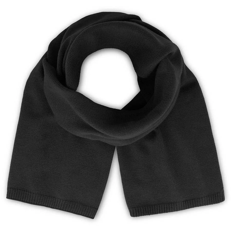 Шарф вязаный  WIND SCARF-S, черный