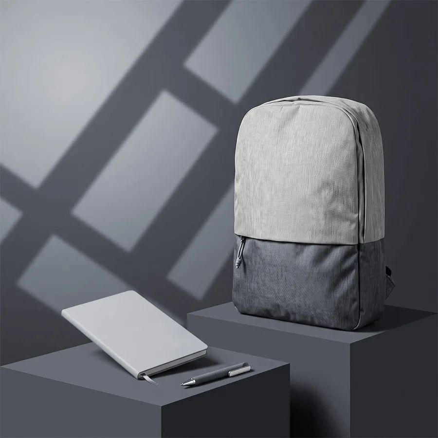 Подарочный набор READYPACK: рюкзак, ручка, блокнот, красный, серый