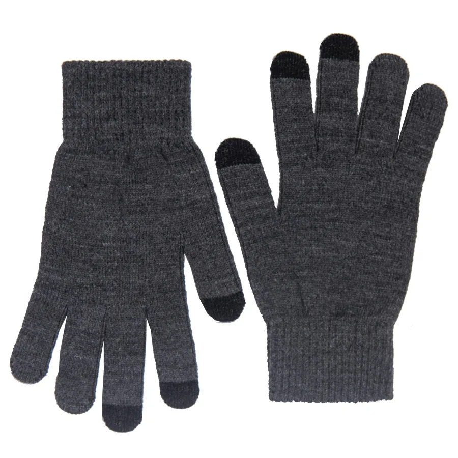 Набор подарочный GET WARM-2: перчатки, шапка, термос, серый меланж