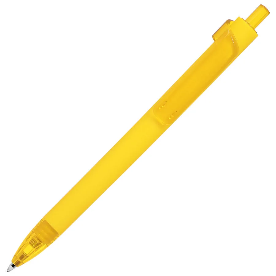 Ручка шариковая FORTE SOFT, покрытие soft touch, желтый