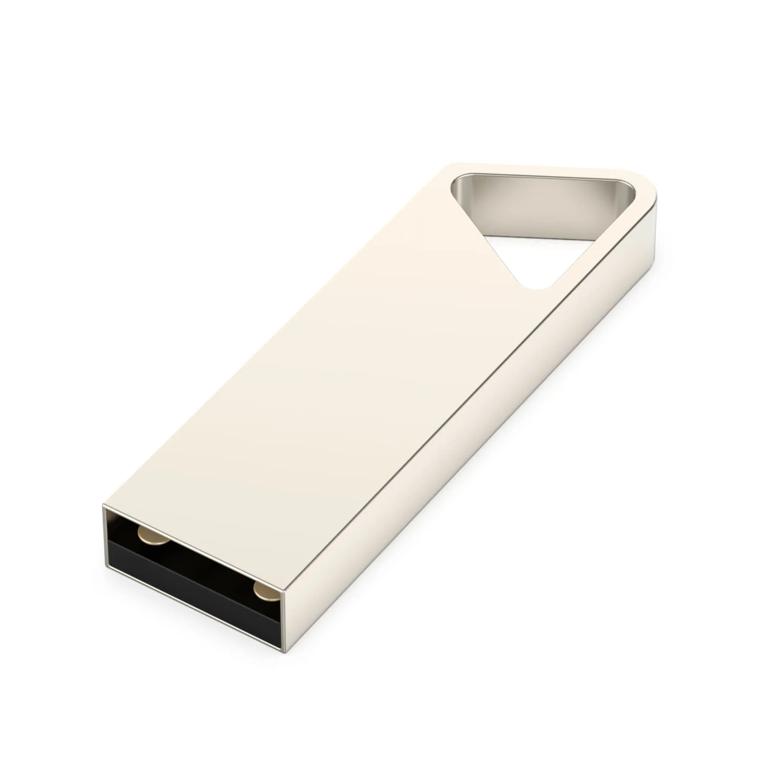 USB flash-карта SPLIT (32Гб), серебристая, 3,6х1,2х0,5 см, металл, серебристый