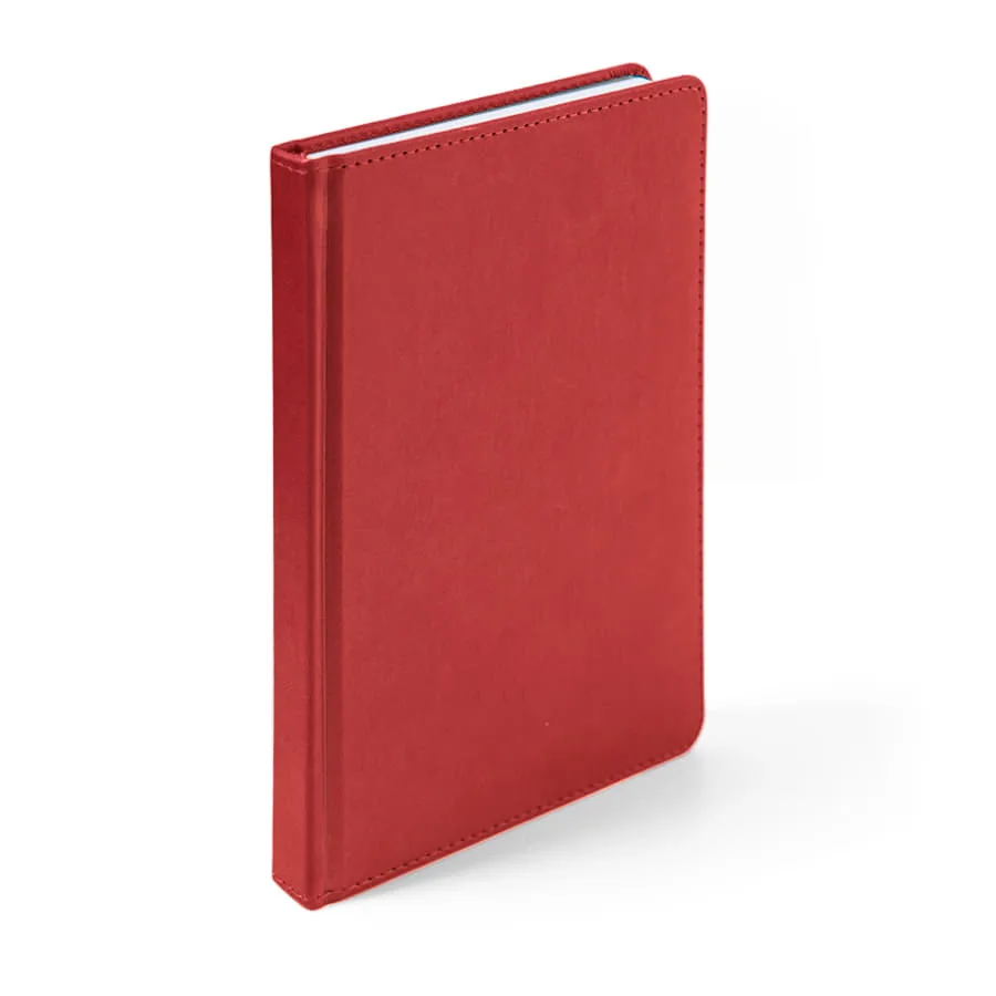 Ежедневник недатированный Campbell, формат А5, в линейку, красный