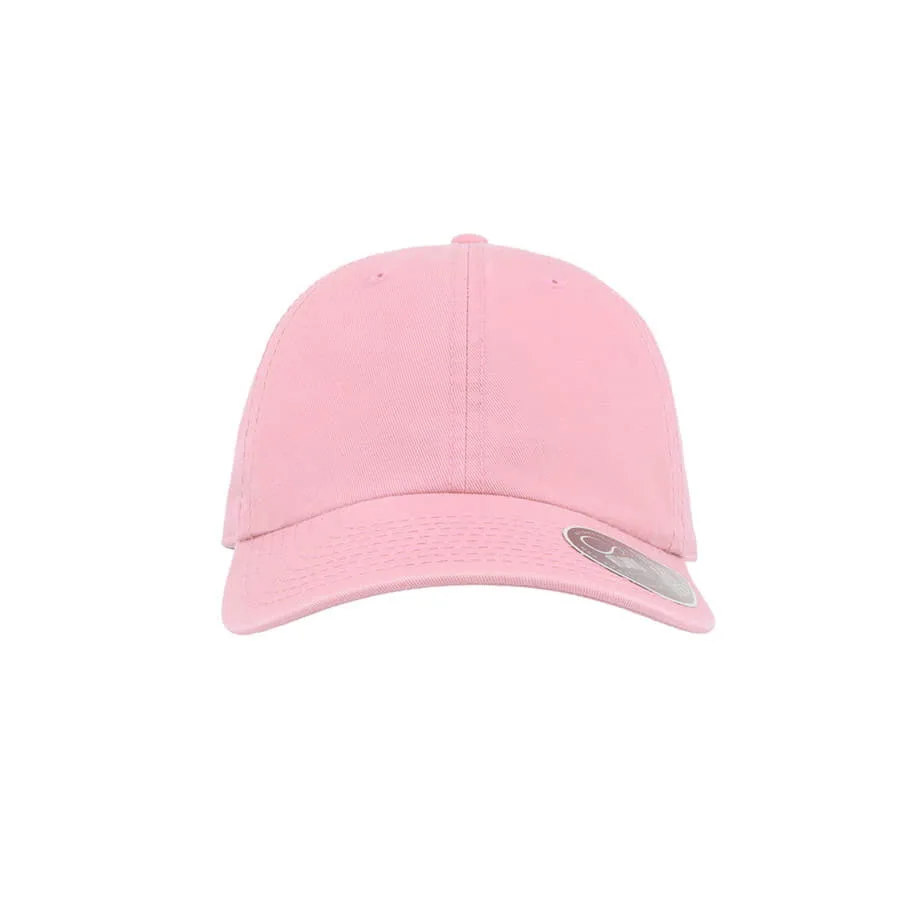 Бейсболка DAD HAT, 6 клиньев, металлическая застежка, розовый