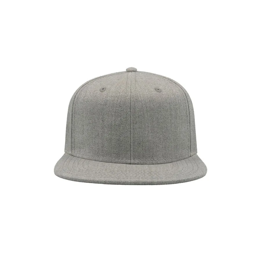 Бейсболка SNAP BACK, 6 клиньев, пластиковая застежка, серый