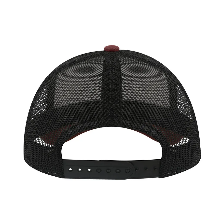 Бейсболка RAPPER CANVAS-S, 5 клиньев, пластиковая застёжка, белый, бордовый, чёрный