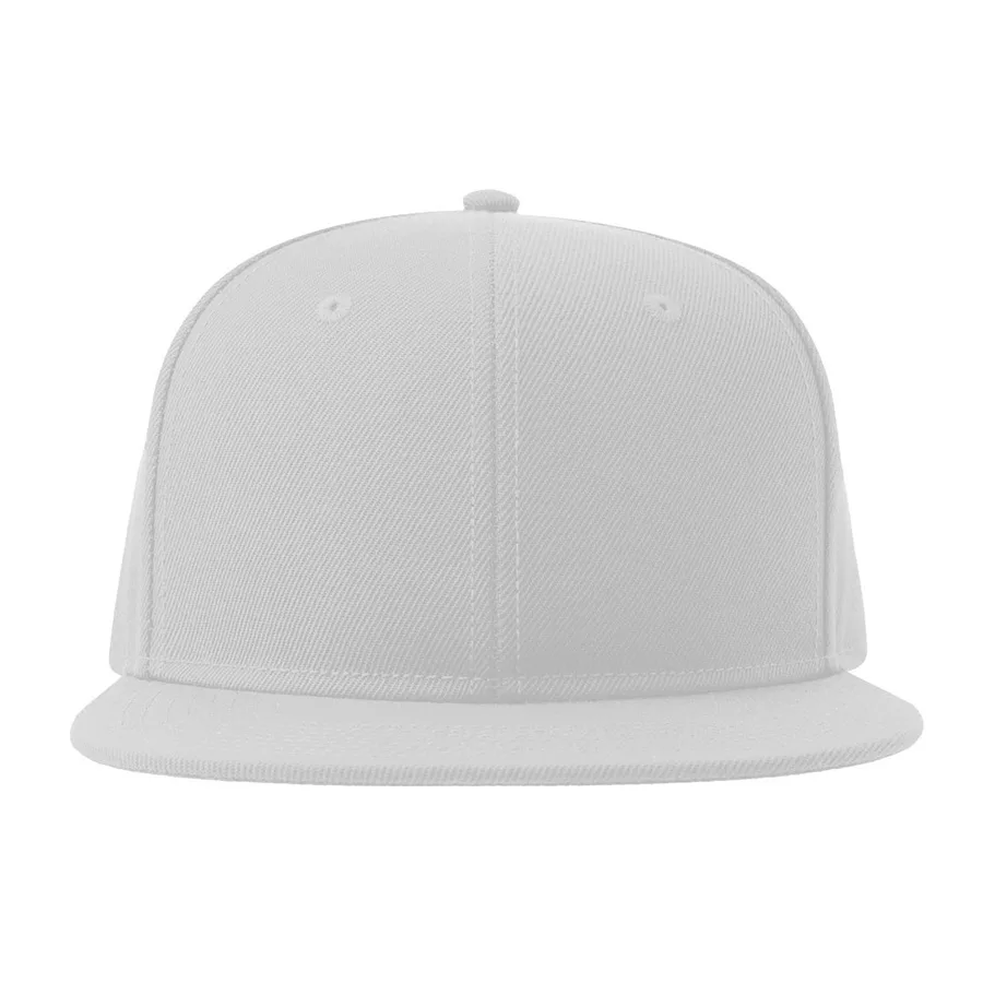 Бейсболка SNAP BACK-S, 6 клиньев, пластиковая застежка, белый