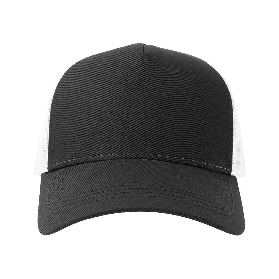 Бейсболка RAPPER COTTON-S, 5 клиньев, пластиковая застёжка, черный, белый
