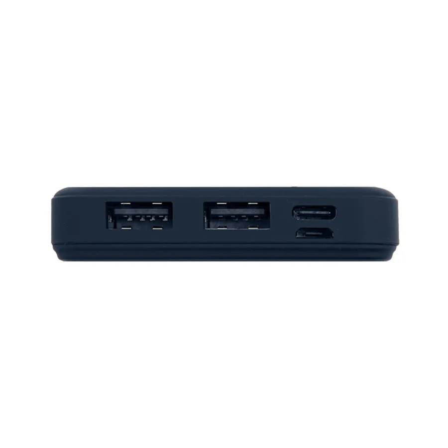 Универсальный аккумулятор Flash 10 (10000 мАч) с подсветкой и soft touch,синий,13,7х6,87х1,55 мм, синий