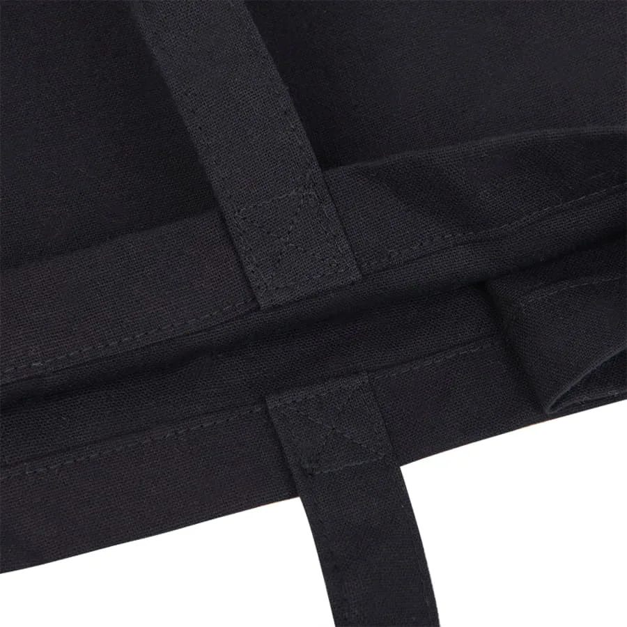 Большая сумка шопер хлопковый MALL BIG 220, 42 x 45 x 14 см, длина ручек 64 х 2,5, черный