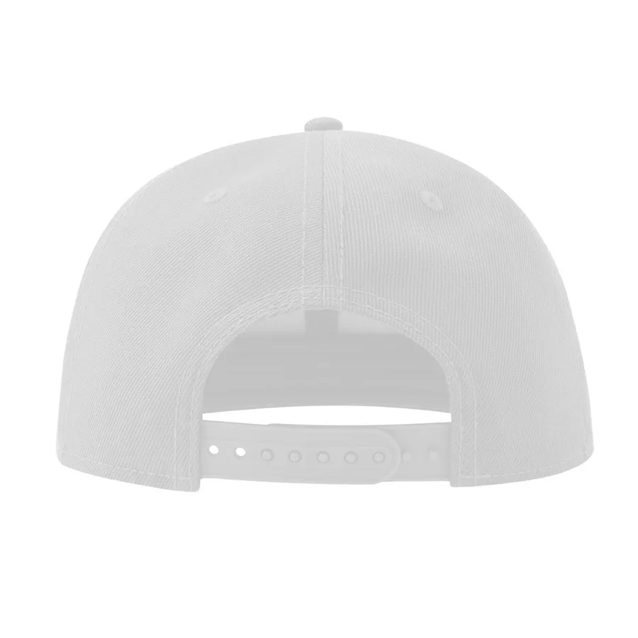 Бейсболка SNAP BACK-S, 6 клиньев, пластиковая застежка, белый