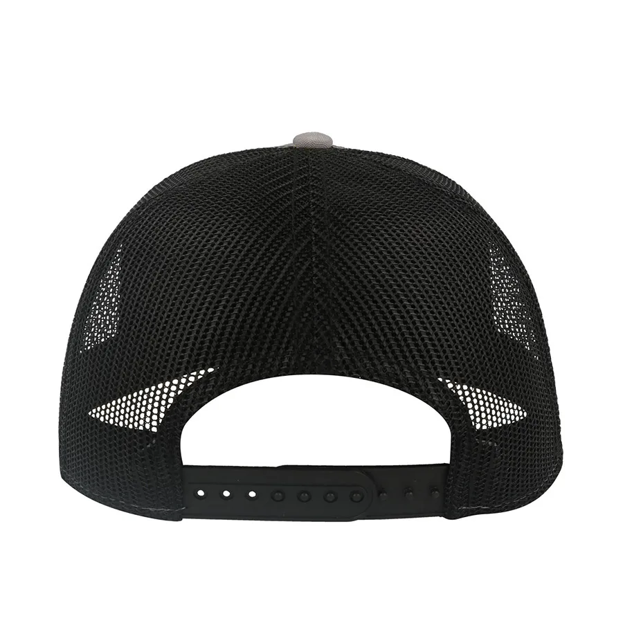 Бейсболка RAPPER CANVAS-S, 5 клиньев, пластиковая застёжка, серый, черный