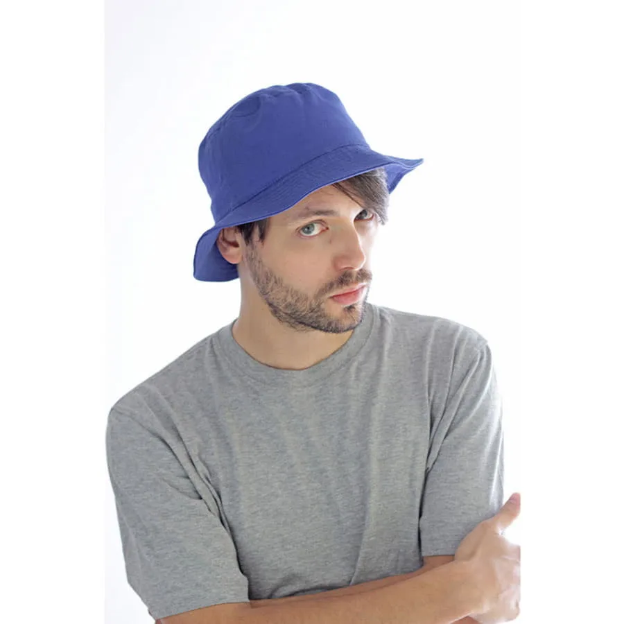 Панама BUCKET COTTON 180, ярко-синий