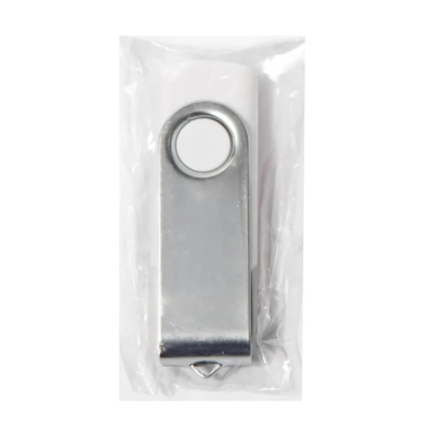 USB flash-карта DOT (32Гб), белый, серебристый