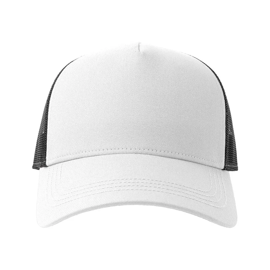 Бейсболка RAPPER COTTON-S, 5 клиньев, пластиковая застёжка, белый, черный