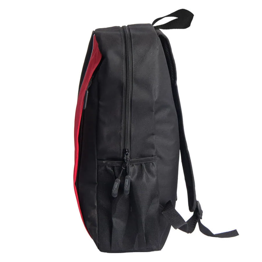 Рюкзак PLUS, чёрный/красный, 44 x 26 x 12 см, 100% полиэстер 600D, красный, черный