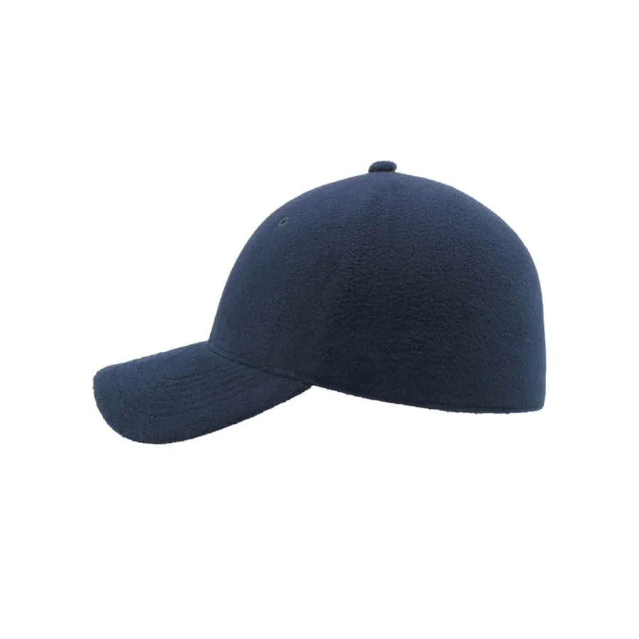 Бейсболка UNI-CAP POLARFLEECE, без панелей и швов, без застежки, темно-синий