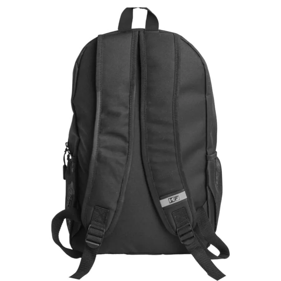 Рюкзак PLUS, чёрный/красный, 44 x 26 x 12 см, 100% полиэстер 600D, черный, серый