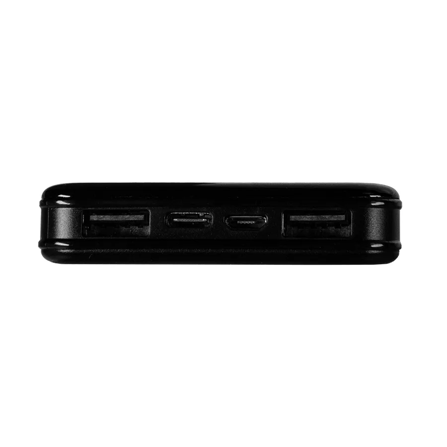 Универсальный аккумулятор Sleek 10 (10000 мАч), черный, 14х6.8х1,5 см, черный