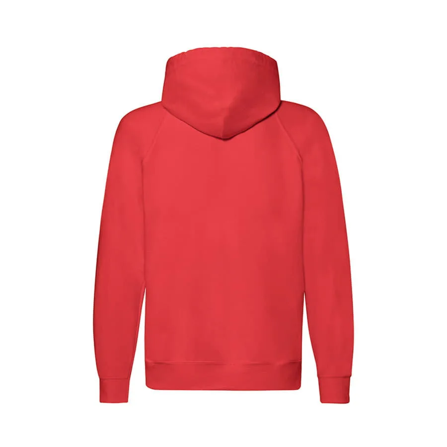 Толстовка без начеса LIGHTWEIGHT HOODED SWEAT JACKET 240, красный