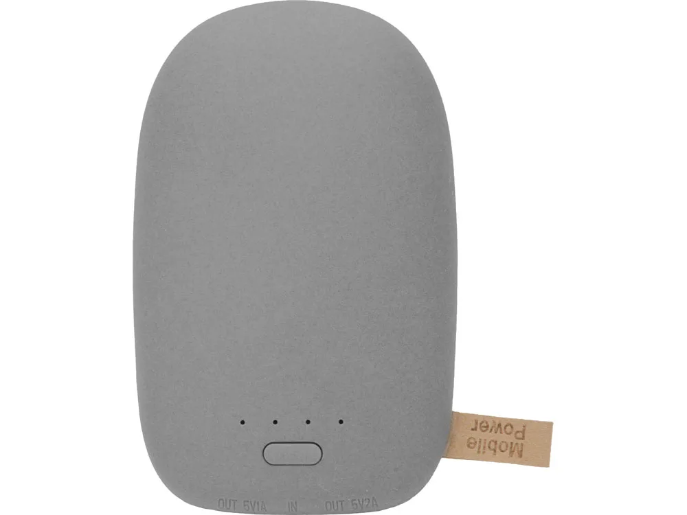 Внешний аккумулятор в форме камня «Stone», 10400 mAh, серый