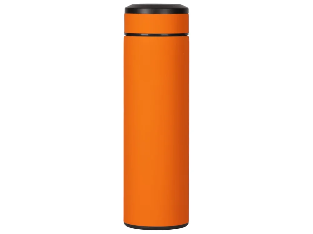 Вакуумный термос "Vacuum Flask C1", soft touch, 420мл, оранжевый