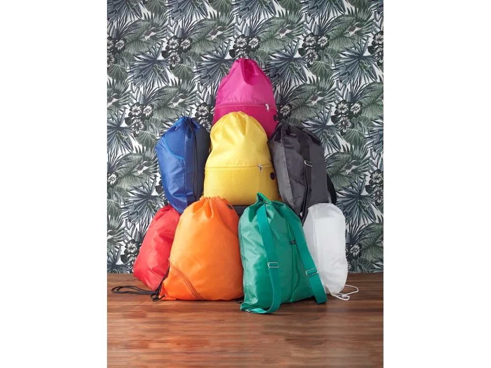 Сетчатый рюкзак со шнурком Oriole, фуксия