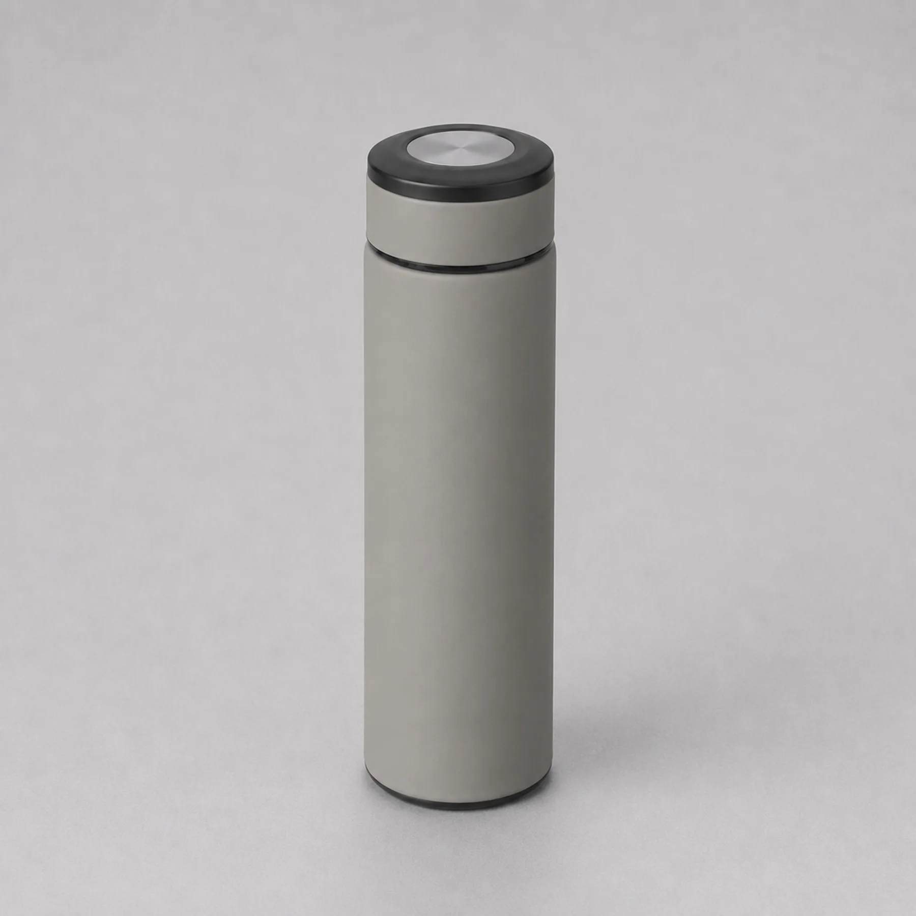 Вакуумный термос "Vacuum Flask C1", soft touch, 420мл, серый