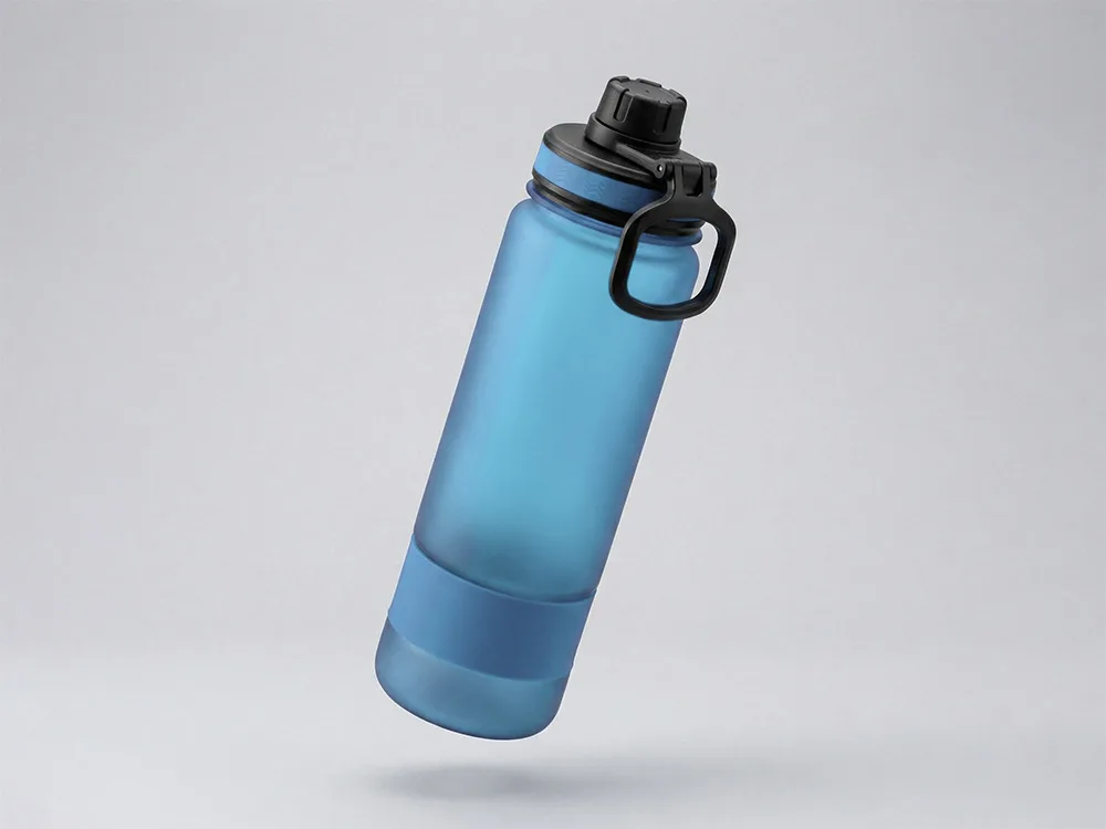 Бутылка «Misty» с ручкой, 850 мл, голубой