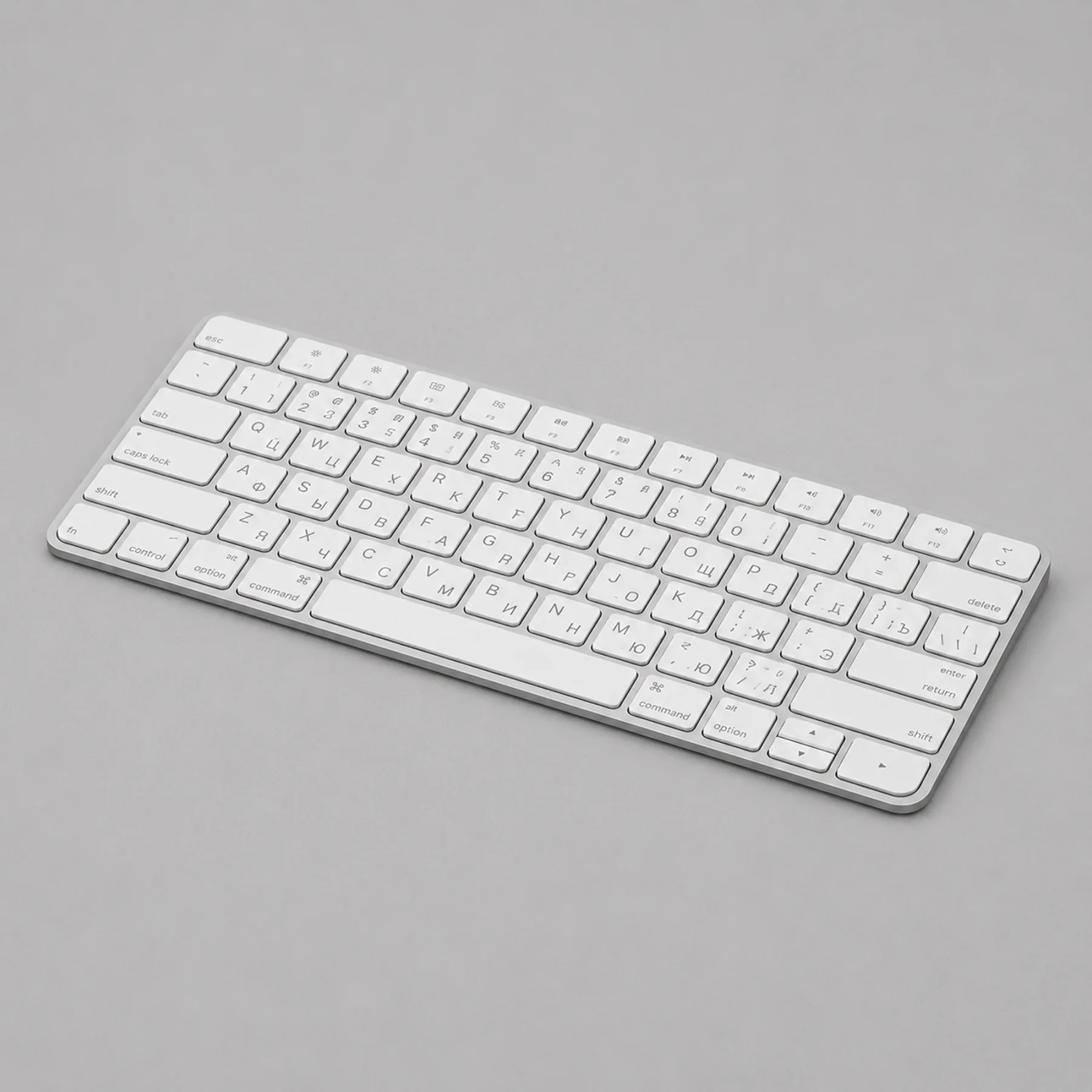 Беспроводная клавиатура Air Keyboard для MAC, Windows, 500 мАч, алюминий, белый